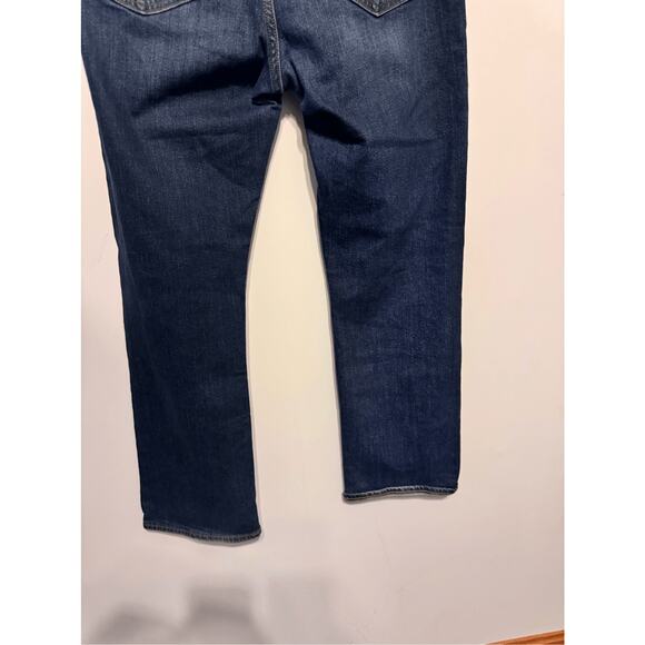 Old Navy Men's Size 33x30 Straight Leg Dark Wash Blue Jeans - Picture 6 of 8